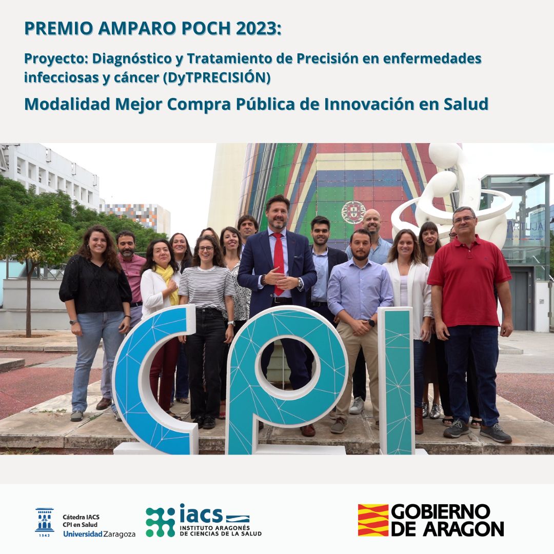 3 "Este galardón no solo visibiliza el esfuerzo conjunto de los equipos clínicos, técnicos y empresas participantes, sino que refuerza la apuesta por un modelo sanitario más eficiente, personalizado y sostenible." La Oficina Técnica de Compra Pública de Innovación en Salud de Andalucía fue premiada por el proyecto "Diagnóstico y Tratamiento de Precisión en enfermedades infecciosas y cáncer (DyTPRECISIÓN)" en los Premios Amparo Poch de 2023 en la modalidad Mejor Compra Pública de Innovación en Salud