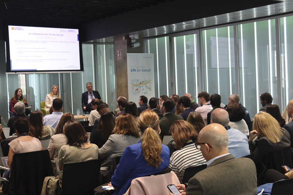 21 de octubre 2026, asistentes en el salón de actos del CIBA de Zaragoza, en el IX Congreso de CPI en Salud